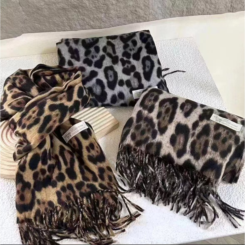 Cashmere Throw Blanket - 190*70 CM Ontwerp Luipaard Sjaal Winter