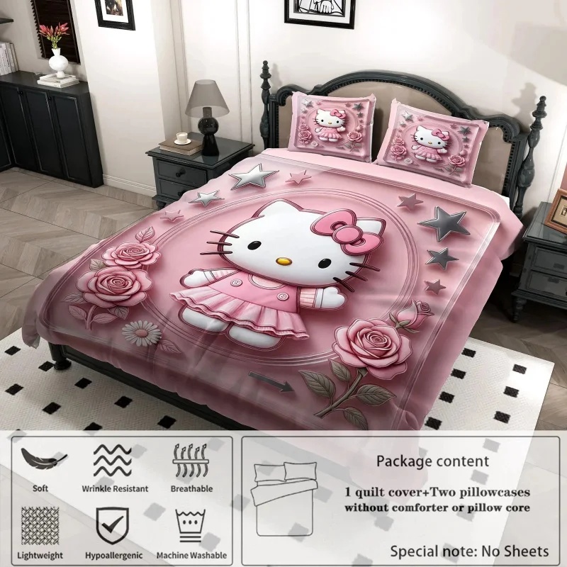 Hello Kitty Dekbedovertrekset  - Linen Duvet Cover recensie en prijs