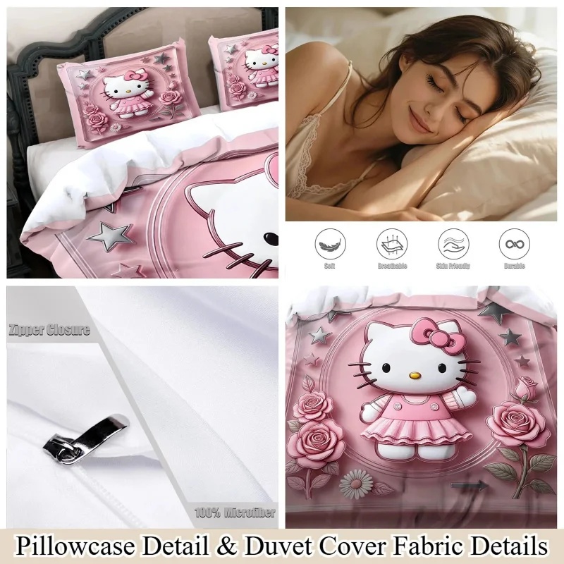 Hello Kitty Dekbedovertrekset  - Linen Duvet Cover recensie en prijs