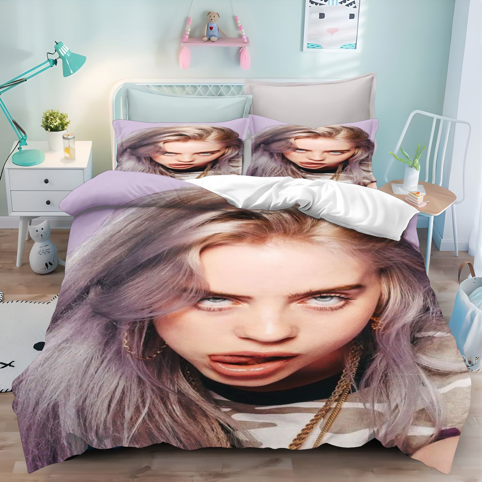 Billie Eilish Beddengoedset 3D - Linen Duvet Cover recensie en prijs