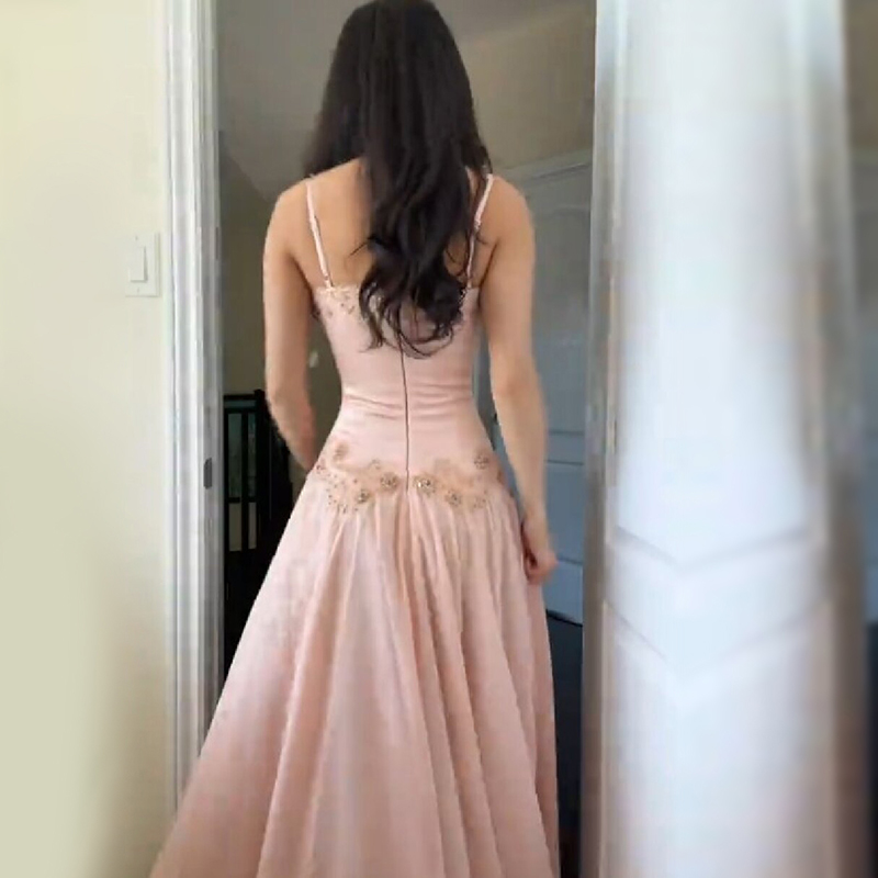 Elegante roze strapless maxi-j - Luxury Lifestyle recensie en prijs